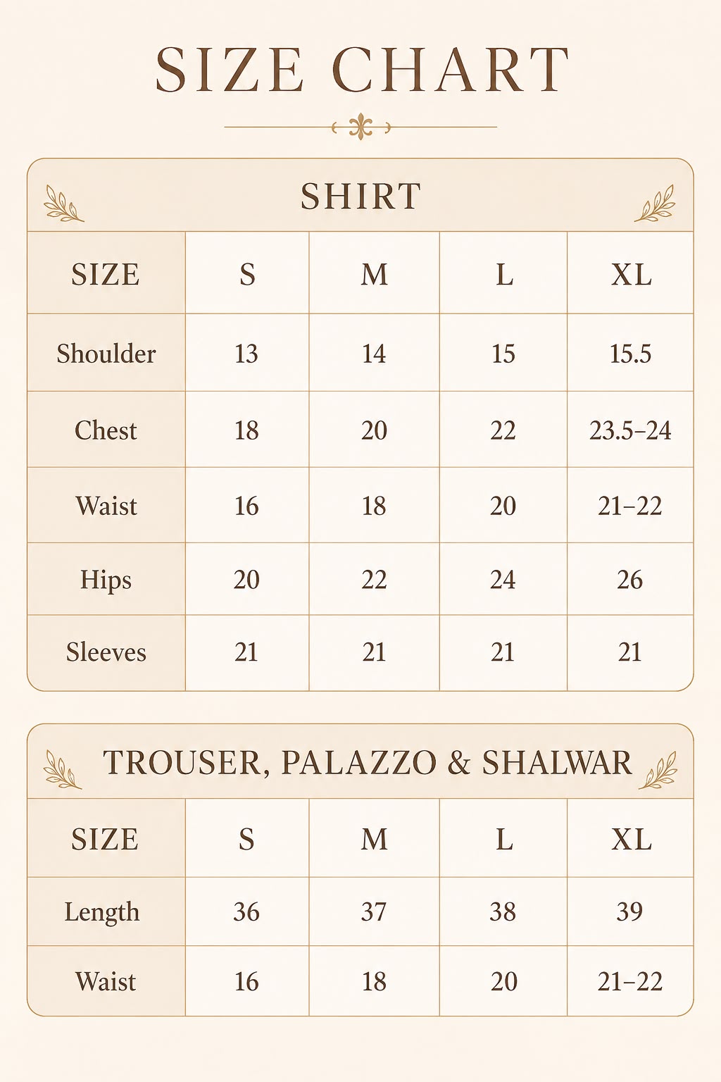 Size Guide